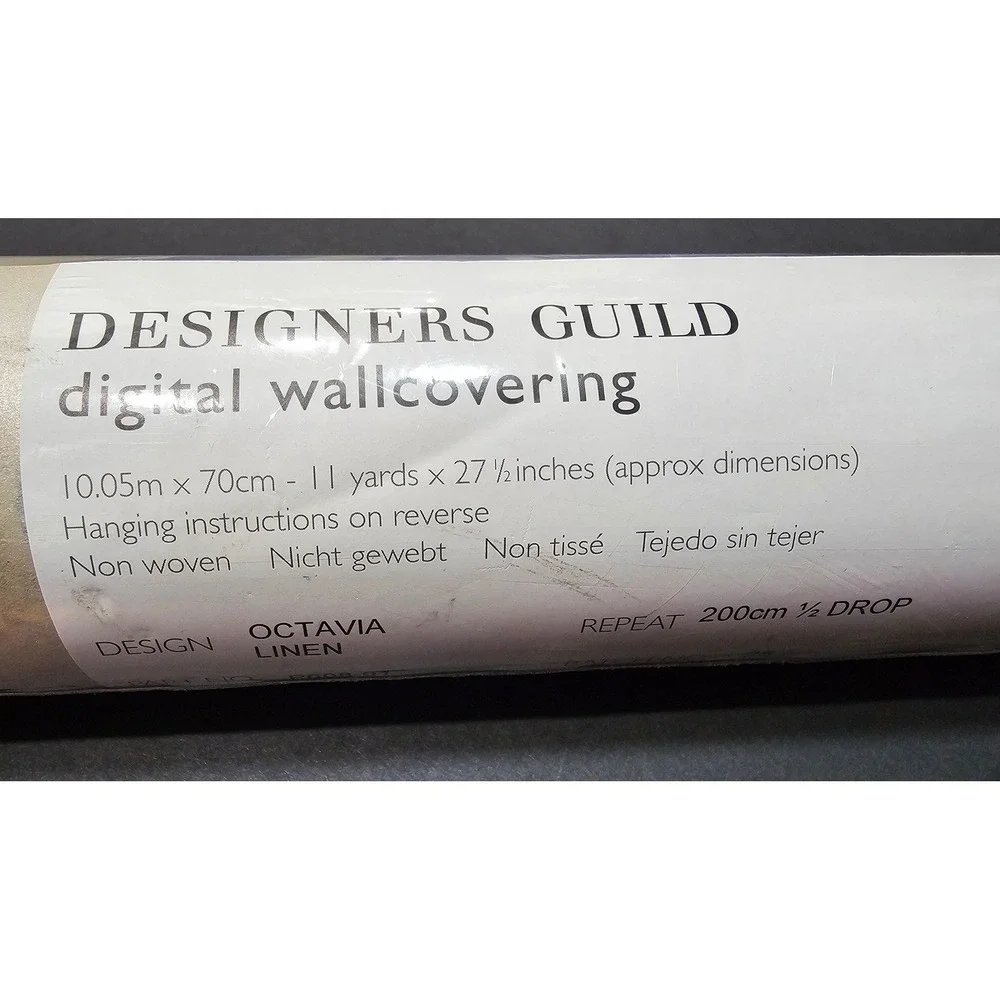 Designers Guild Octavia Linen Wallpaper Roll 11yd x 27.5in Floral New‎ P608-01